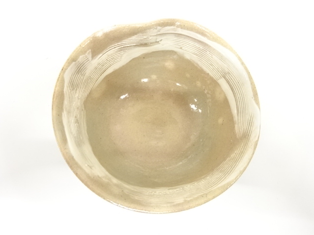  丹山窯　小峠葛芳造　櫛刷毛目　茶碗